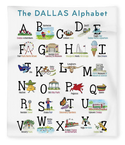 ABC's of Dallas Children's Blanket 50" x 60"