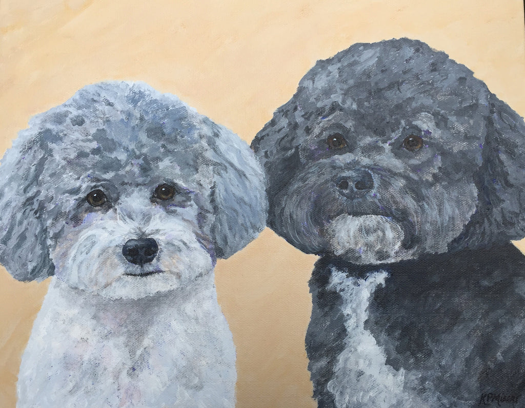 Jessie & Kasey - 12"x10" SOLD