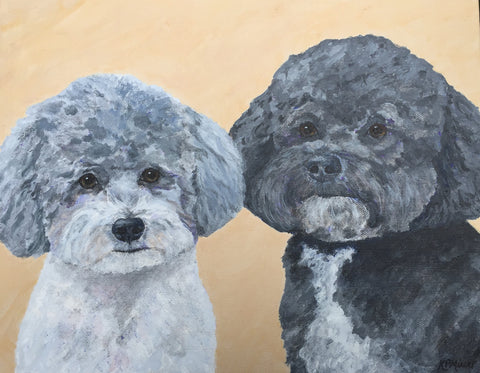 Jessie & Kasey - 12"x10" SOLD