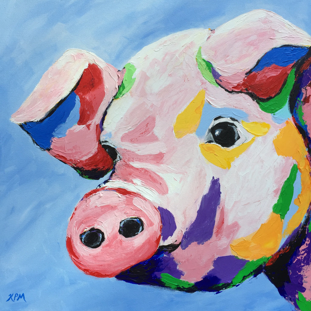 Princess - 20"x20" Original is SOLD - contact me for art prints and pricing!
